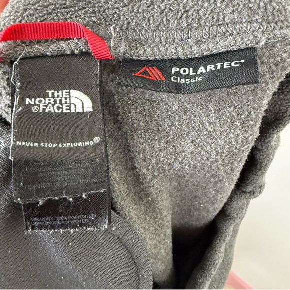 The North Face Lounge Pants Small Gray Polartec Drawstring Waist Straight Leg - Picture 6 of 8